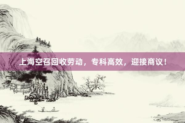 上海空召回收劳动，专科高效，迎接商议！