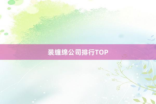 装缠绵公司排行TOP